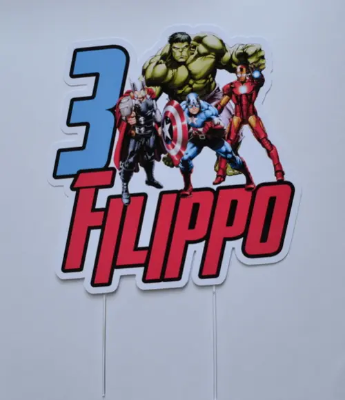Topo de Bolo Vingadores