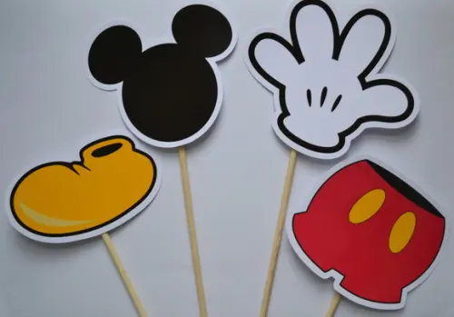 Palitões Decorativos Mickey - 10 Unidades