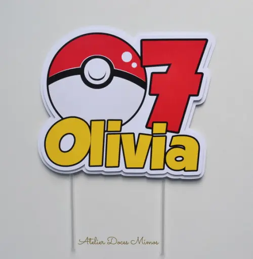 Topo de Bolo Pokémon