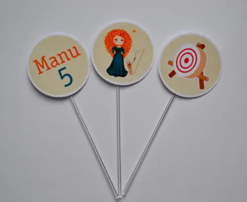 Topper para Doces Merida Valente