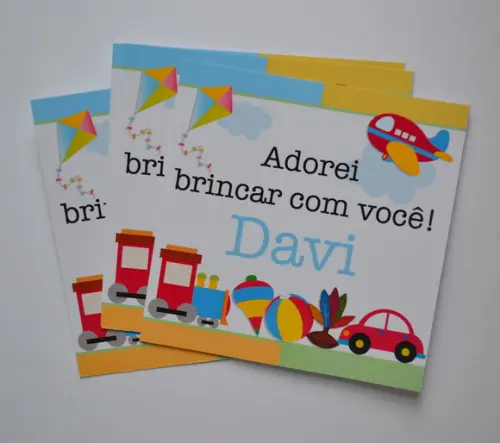 Adesivo Sacolinha Brinquedos