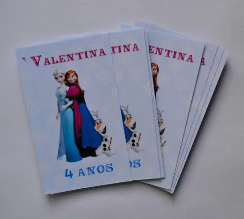Adesivo para Tubete Frozen