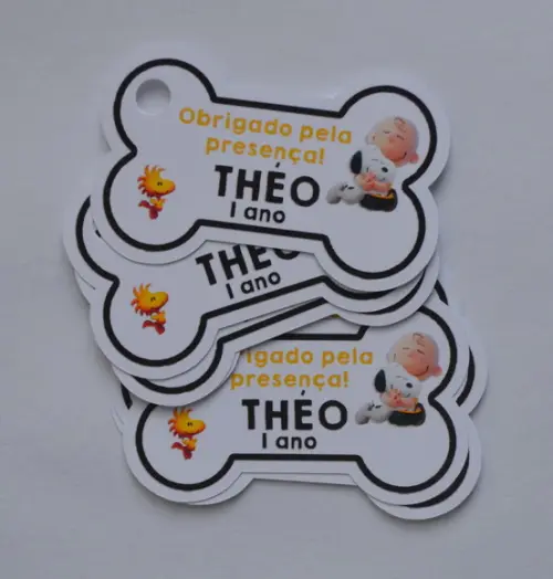 Tag lembrancinha Snoopy
