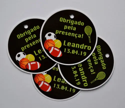 Tag lembrancinha Bolas Esportivas