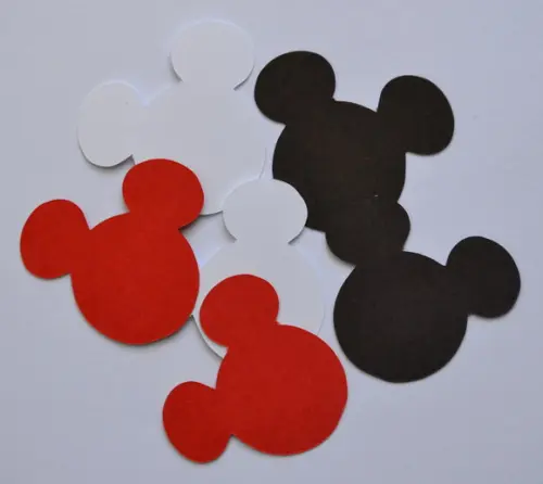 Apliques Scrap Silhoueta do Mickey
