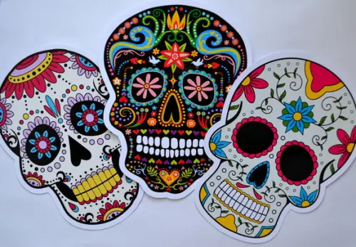 Aplique Caveiras Mexicanas 15cm