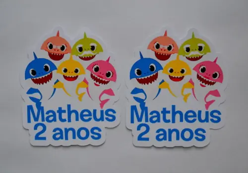 Aplique Tubete Baby Shark
