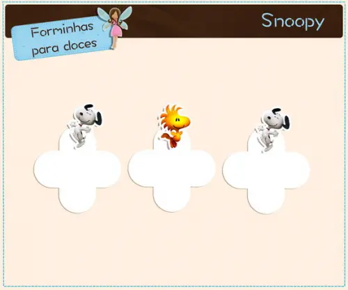 Forminhas Snoopy | Vitrine Artesanou