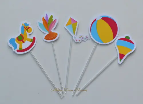 Topper de Doces Brinquedos Antigos