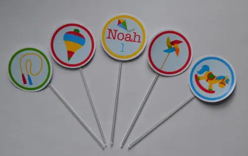 Topper de Doces Brinquedos Antigos
