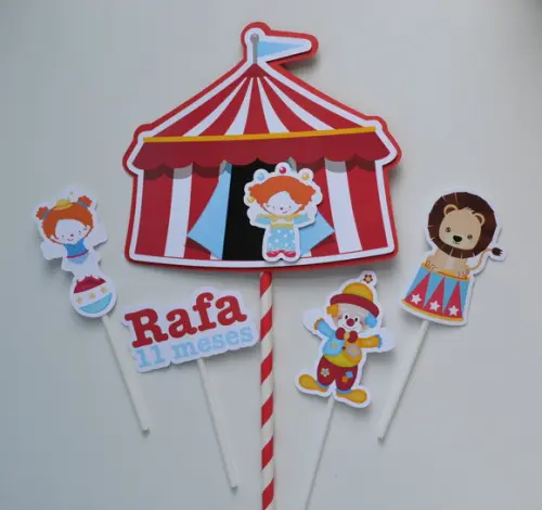 Topo de Bolo Circo