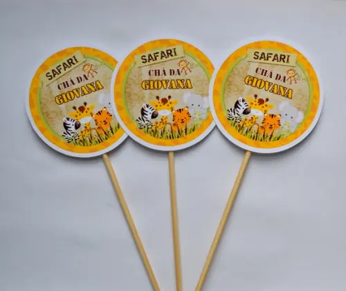 Palito Decorativo Safari (10 Unidades)