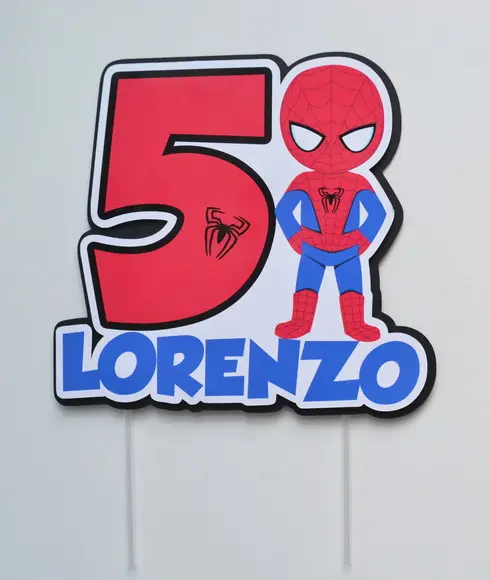 Topo de Bolo Homem Aranha