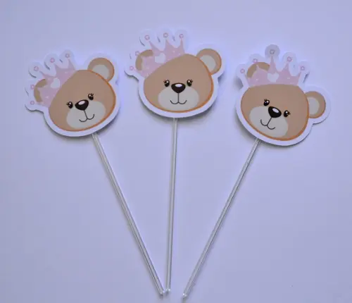 Topper de Doces Ursinha Princesa