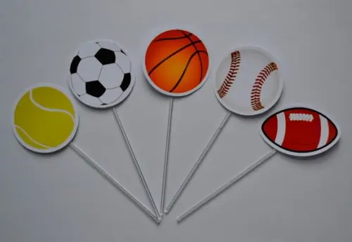 Topper de Doces Bolas Esportivas
