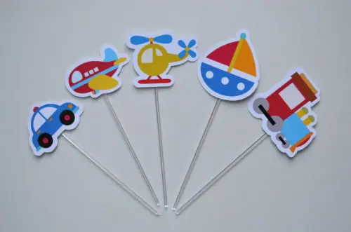 Topper de Doces Meios de Transporte