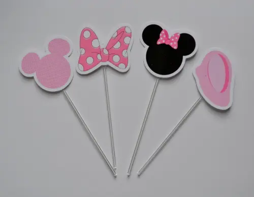 Topper para Doces Minnie Rosa
