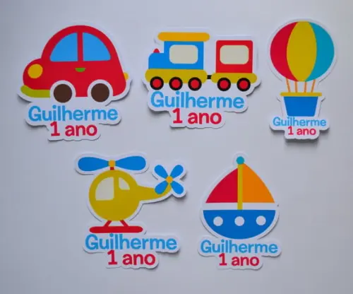 Aplique Tubete Meios de Transporte