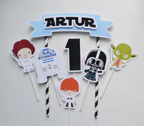 Topo de Bolo Star Wars Baby