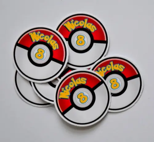 Adesivo Pokémon 4cm
