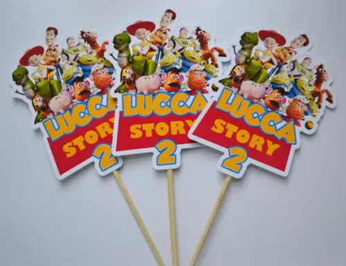 Palito Decorativo Toy Story - 10 Unidades