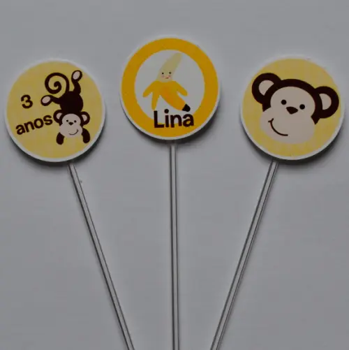Topper para Doces Macaquinho
