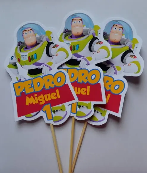 Palito Decorativo Buzz - 10 Unidades
