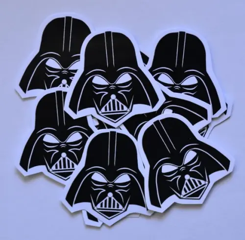 Apliques de papel Darth Vader Star Wars