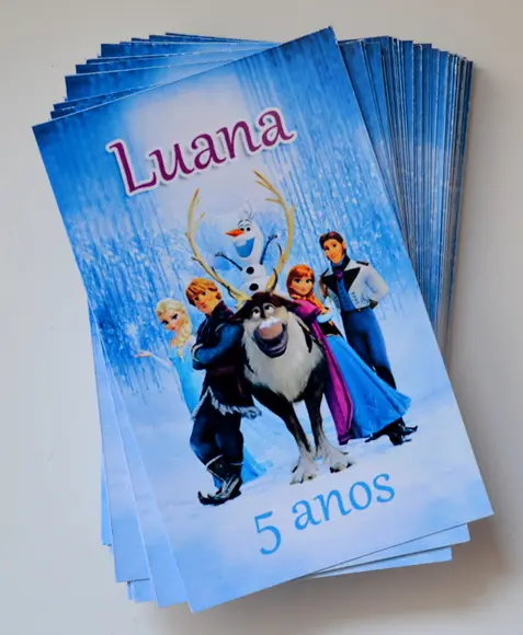 Adesivo para Tubete Frozen
