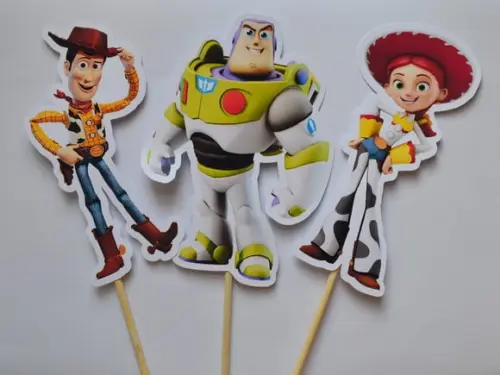 Palitões Decorativos Toy Story - 10 Unidades
