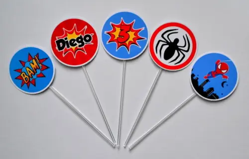 Topper para Doces Homem Aranha