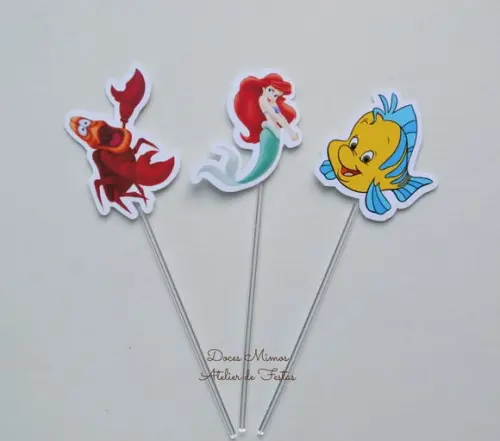 Topper para Doces Ariel