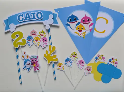 Kit Festa personalizada Baby Shark