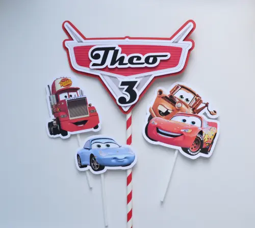 Kit Festa Personalizado Carros | Decoração Completa Infantil
