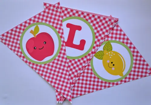 Kit Festa Personalizada Frutinhas | Decoração Infantil Delicada