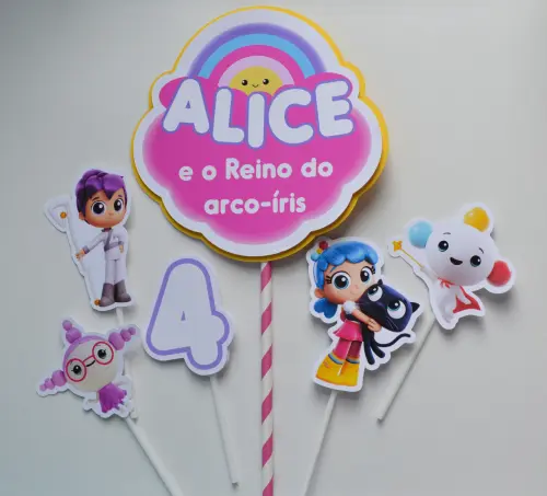 Kit Festa Personalizada Vera e o Reino do Arco-Íris | Festa Infa