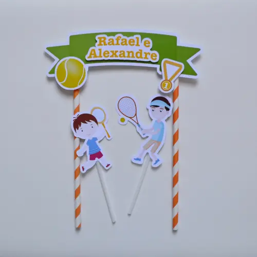 Kit Festa Personalizada Jogo de Tênis | Decoração Esportiva