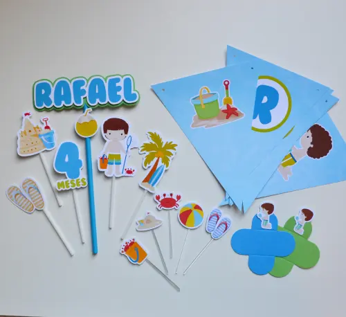 Kit Festa personalizada Praia