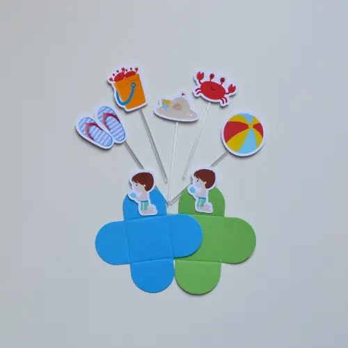 Kit Festa Personalizada Praia | Decoração Temática Tropical