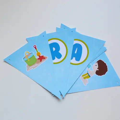 Kit Festa Personalizada Praia | Decoração Temática Tropical