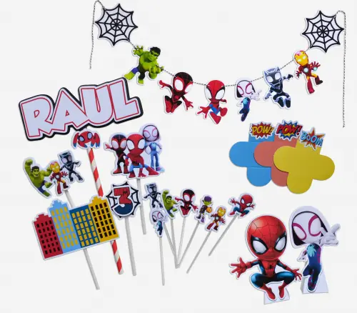 Kit Festa Spidey e Seus Amigos Espetaculares Infantil