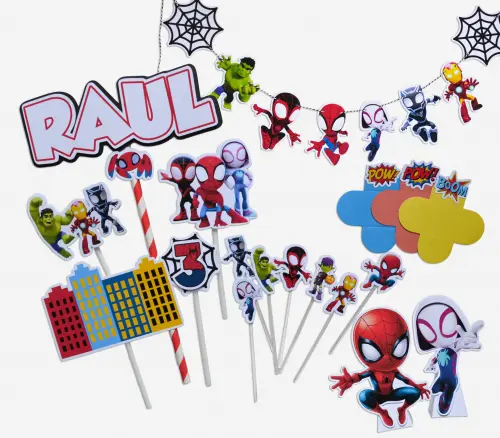Kit Festa Spidey e Seus Amigos Espetaculares Infantil