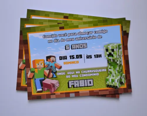 Kit Festa Minecraft Personalizado | Decoração Gamer Infantil