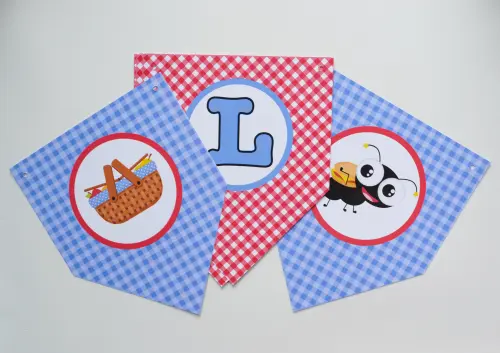 Kit Festa Picnic Personalizado | Decoração Picnic Infantil