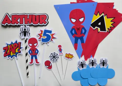 Kit Festa personalizada Homem Aranha