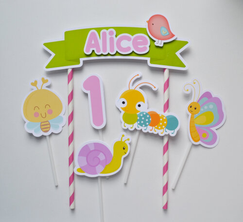 Topo de Bolo Jardim Encantado