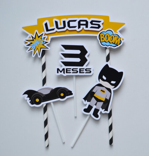 Topo de Bolo Batman