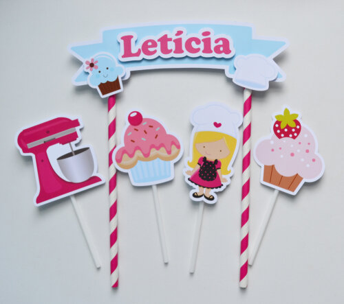 Topo de Bolo Confeitaria