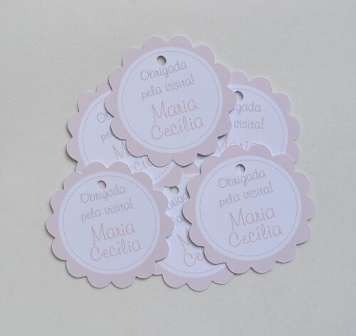 Tag Lembrancinha Personalizada Maternidade | Baby e Delicada