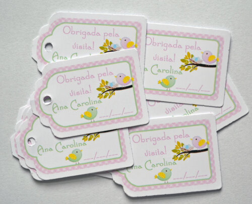 Tag Lembrancinha Personalizada Maternidade | Baby e Delicada
